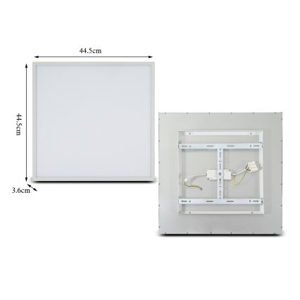 Brilagi - LED Plafondlamp SLIMFRAME LED/36W/230V 45x45 cm wit