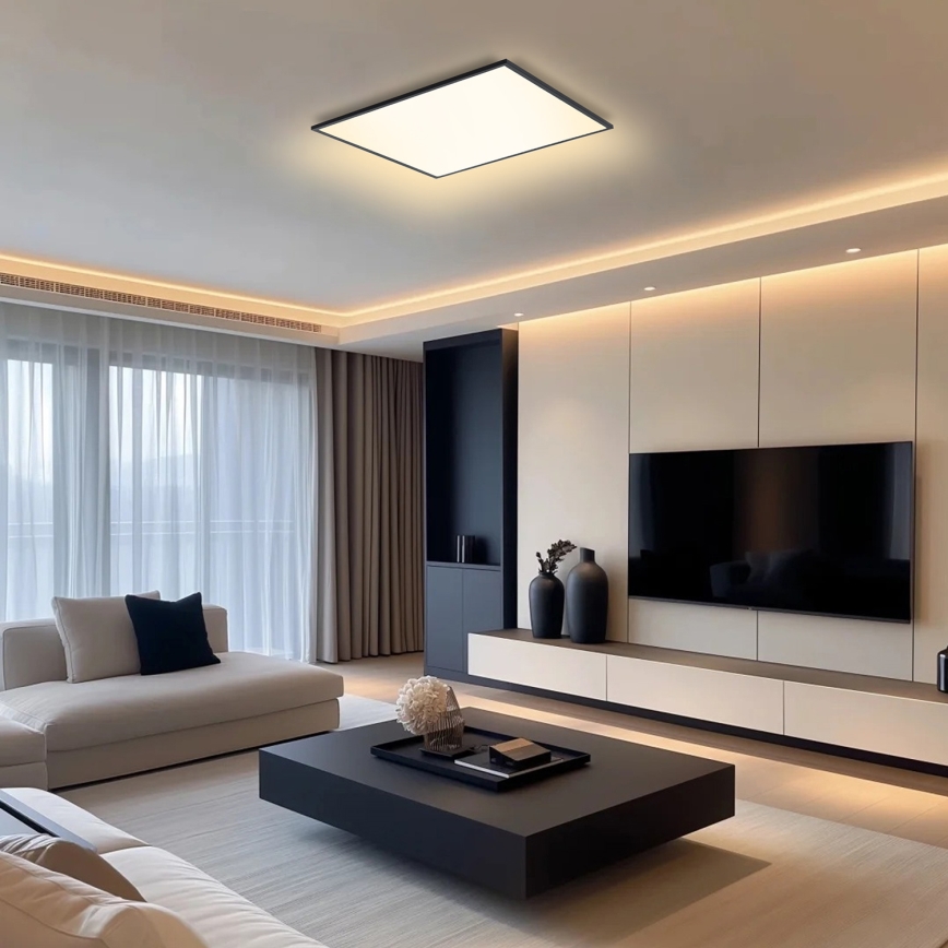 Brilagi - LED Plafondlamp SLIMFRAME LED/58W/230V 60x60 cm zwart