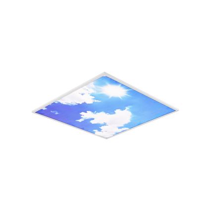Brilagi - LED plafondlamp SLIMFRAME SKY LED/58W/230V 60x60 cm zilver/blauw
