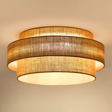 Brilagi - LED Plafondlamp SPACE YUTE LED/12W/230V Ø 50 cm 3000K/4000K/6400K beige