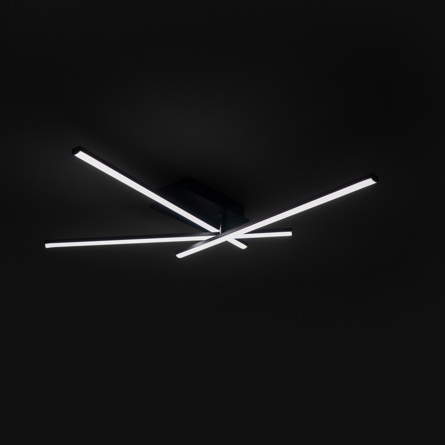 Brilagi - LED plafondlamp STRIPES LED/30W/230V 51x78 cm zwart