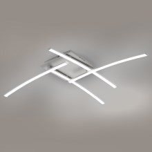 Brilagi - LED Plafondlamp STRIPES LED/32W/230V zilver