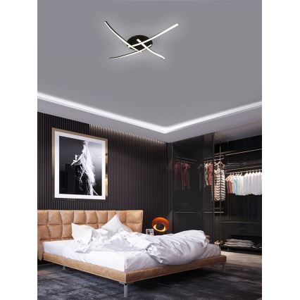 Brilagi - LED Plafondlamp STRIPES LED/32W/230V zwart