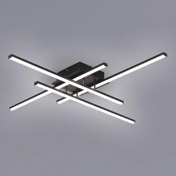 Brilagi - LED plafondlamp STRIPES LED/37W/230V 68x68 cm zwart