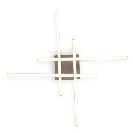 Brilagi - LED plafondlamp STRIPES LED/37W/230V 68x68 cm zilver