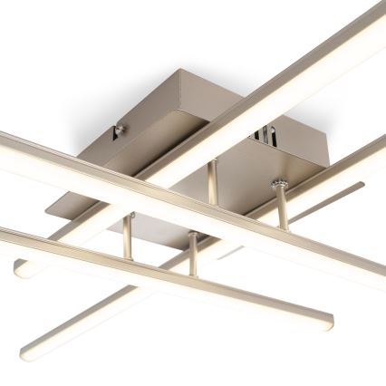 Brilagi - LED plafondlamp STRIPES LED/37W/230V 68x68 cm zilver