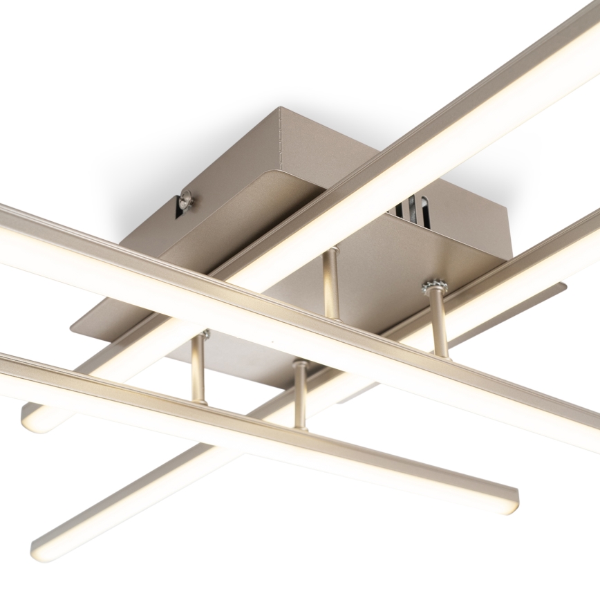 Brilagi - LED plafondlamp STRIPES LED/37W/230V 68x68 cm zilver