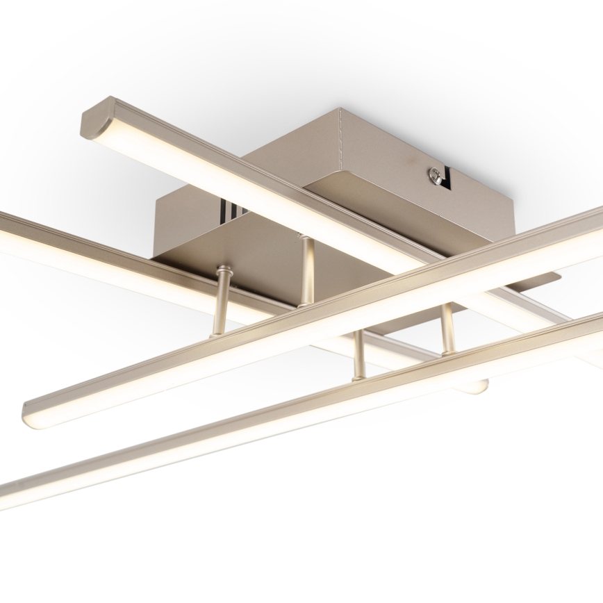 Brilagi - LED plafondlamp STRIPES LED/37W/230V 68x68 cm zilver