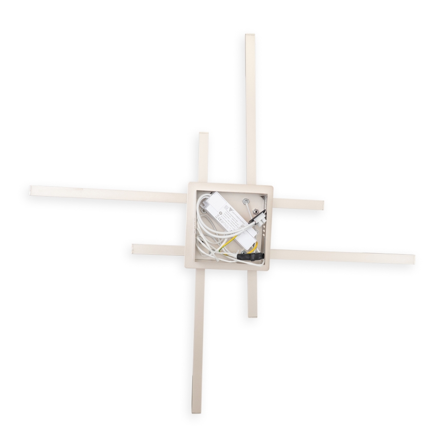 Brilagi - LED plafondlamp STRIPES LED/37W/230V 68x68 cm zilver