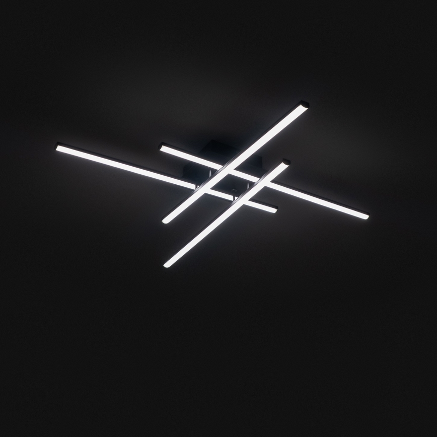 Brilagi - LED plafondlamp STRIPES LED/37W/230V 68x68 cm zwart