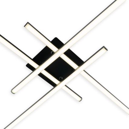 Brilagi - LED plafondlamp STRIPES LED/37W/230V 68x68 cm zwart