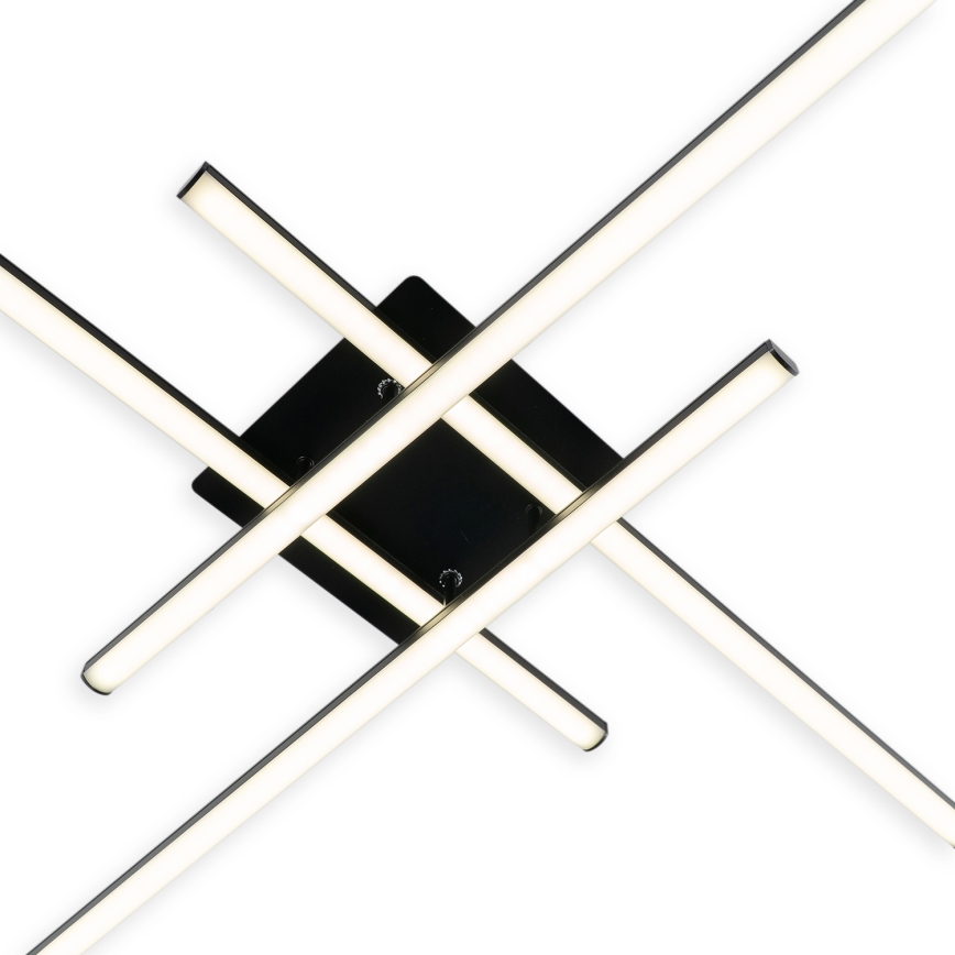 Brilagi - LED plafondlamp STRIPES LED/37W/230V 68x68 cm zwart
