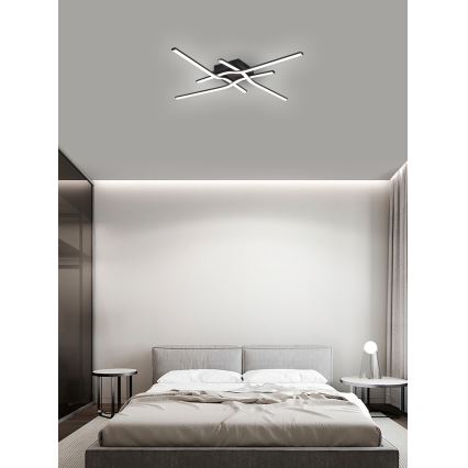 Brilagi - LED Plafondlamp STRIPES LED/38W/230V zwart