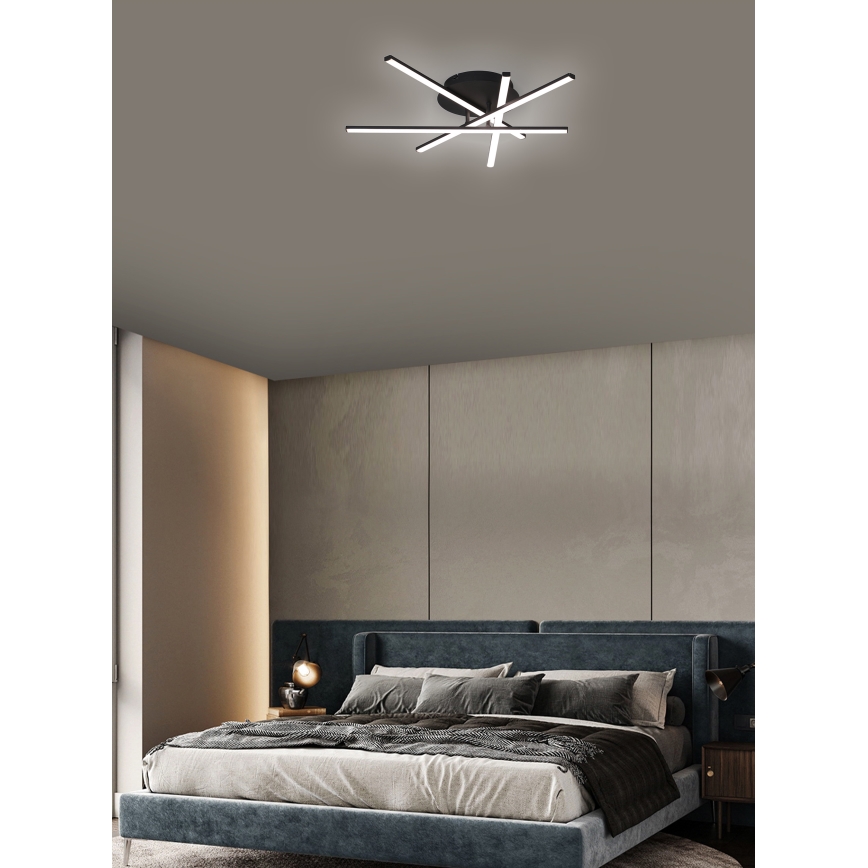 Brilagi - LED Plafondlamp STRIPES LED/40W/230V zwart