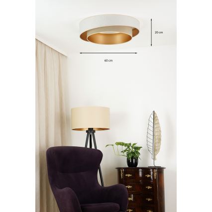 Brilagi - LED Plafondlamp VEGAS SHINE LED/24W/230V diameter 60 cm beige/crème