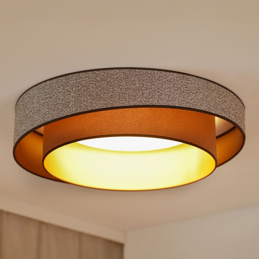 Brilagi - LED Plafondlamp VEGAS SHINE LED/24W/230V diameter 60 cm bruin