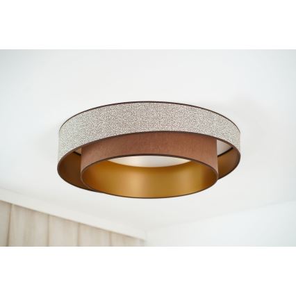 Brilagi - LED Plafondlamp VEGAS SHINE LED/24W/230V diameter 60 cm bruin