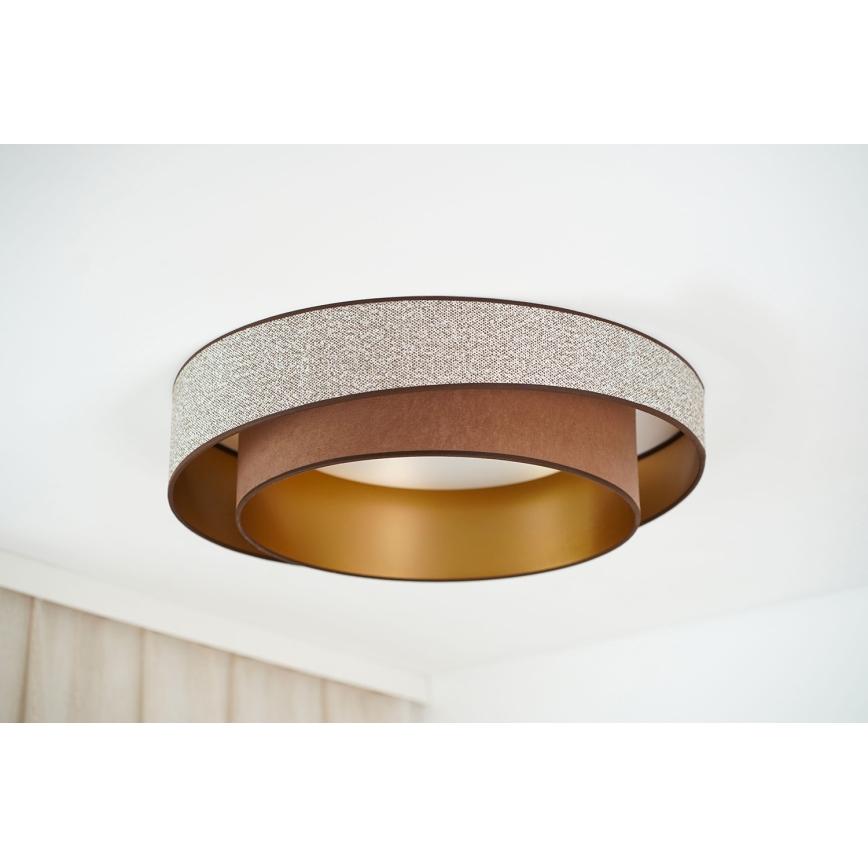 Brilagi - LED Plafondlamp VEGAS SHINE LED/24W/230V diameter 60 cm bruin