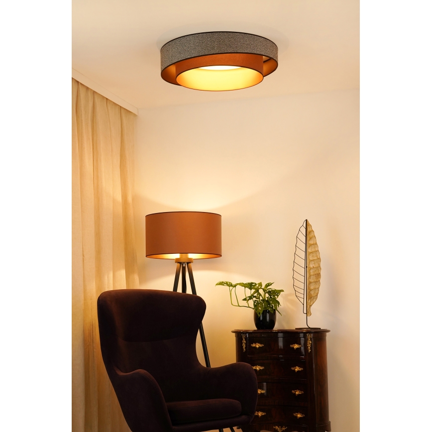 Brilagi - LED Plafondlamp VEGAS SHINE LED/24W/230V diameter 60 cm bruin