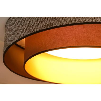 Brilagi - LED Plafondlamp VEGAS SHINE LED/24W/230V diameter 60 cm bruin