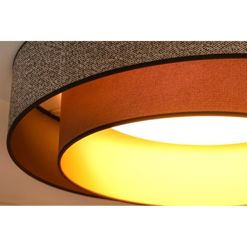 Brilagi - LED Plafondlamp VEGAS SHINE LED/24W/230V diameter 60 cm bruin