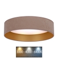 Brilagi - LED Plafondlamp VELVET LED/12W/230V d. 30 cm 3000K/4000K/6400K beige/goud