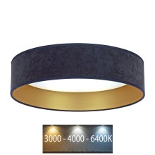 Brilagi - LED Plafondlamp VELVET LED/12W/230V d. 30 cm 3000K/4000K/6400K blauw/goud