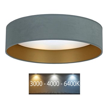 Brilagi - LED Plafondlamp VELVET LED/12W/230V d. 30 cm 3000K/4000K/6400K mint/goud