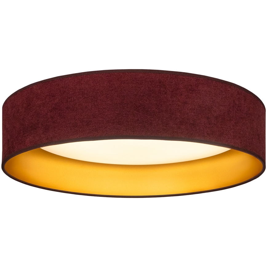 Brilagi - LED plafondlamp VELVET SIMPLE LED/24W/230V 3000K Ø 45 cm wijnrood/goud