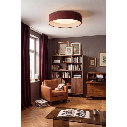 Brilagi - LED plafondlamp VELVET SIMPLE LED/24W/230V 3000K Ø 45 cm wijnrood