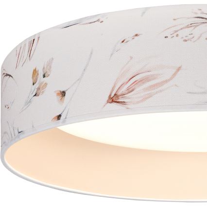 Brilagi - LED plafondlamp VELVET SIMPLE LED/24W/230V 3000K Ø 45 cm wit/bloemen