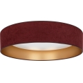Brilagi - LED plafondlamp VELVET SIMPLE LED/24W/230V 4000K Ø 45 cm bordeaux/goud