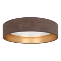 Brilagi - LED plafondlamp VELVET SIMPLE LED/24W/230V 4000K Ø 45 cm bruin/goud