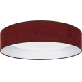 Brilagi - LED plafondlamp VELVET SIMPLE LED/24W/230V 4000K Ø 45 cm wijnrood