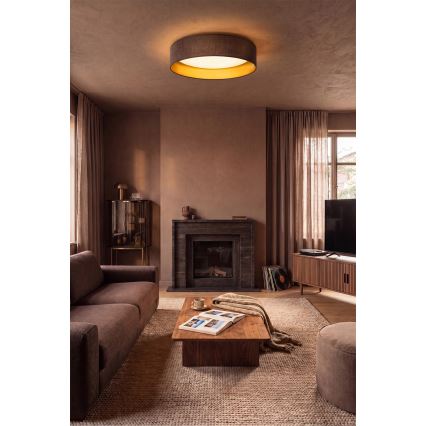 Brilagi - LED-plafondlamp VELVET SIMPLE LED/36W/230V 3000K Ø 55 cm bruin/goud