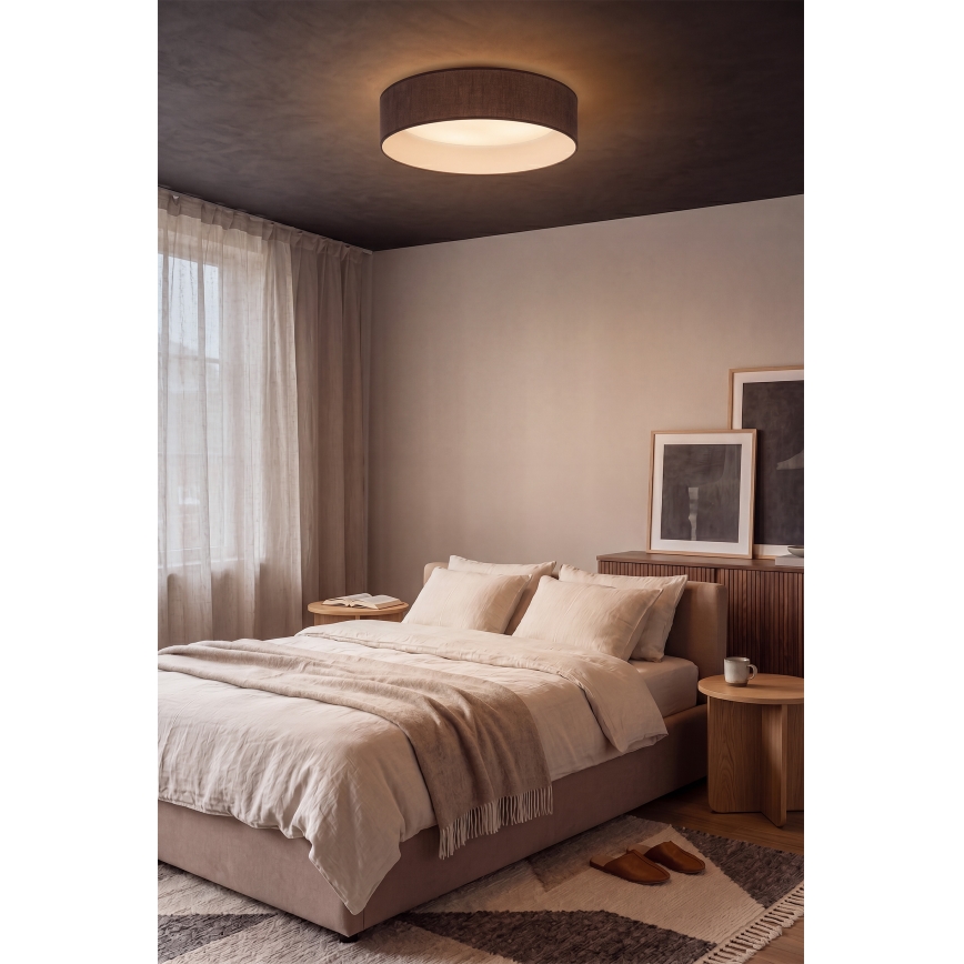 Brilagi - LED-plafondlamp VELVET SIMPLE LED/36W/230V 3000K Ø 55 cm bruin
