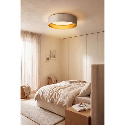 Brilagi - LED plafondlamp VELVET SIMPLE LED/36W/230V 3000K Ø 55 cm crème/goud