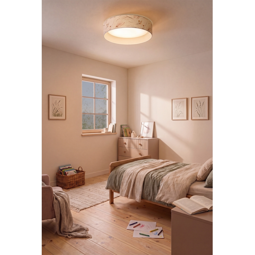 Brilagi - LED-plafondlamp VELVET SIMPLE LED/36W/230V 3000K Ø 55 cm wit/bloemen