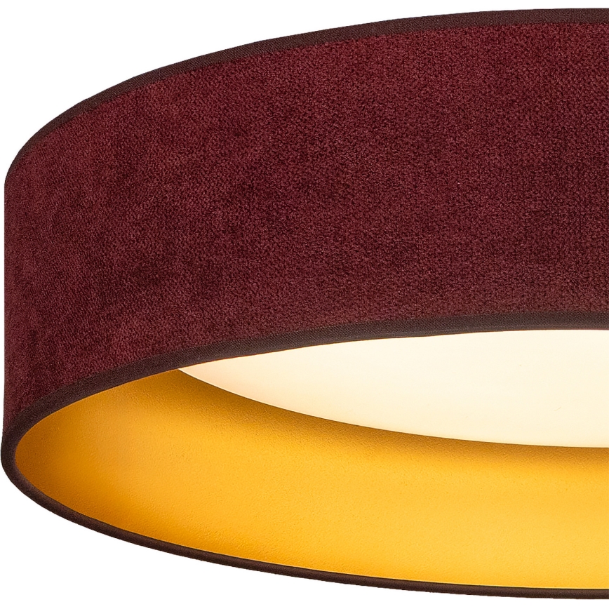 Brilagi - LED plafondlamp VELVET SIMPLE LED/36W/230V 3000K Ø 55 cm bordeaux/goud