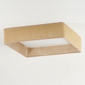 Brilagi - LED plafondlamp VELVET SQUARE LED/24W/230V 43x43 cm bruin