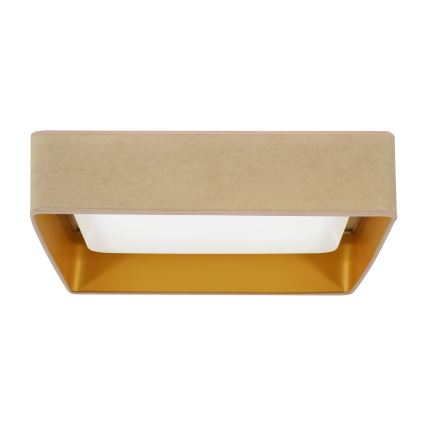Brilagi - LED Plafondlamp VELVET SQUARE LED/24W/230V beige