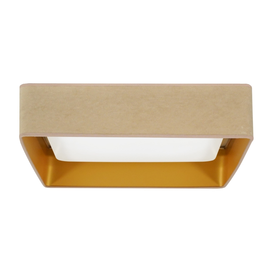 Brilagi - LED Plafondlamp VELVET SQUARE LED/24W/230V beige