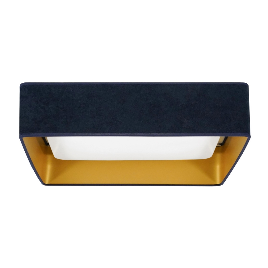 Brilagi - LED Plafondlamp VELVET SQUARE LED/24W/230V donkerblauw