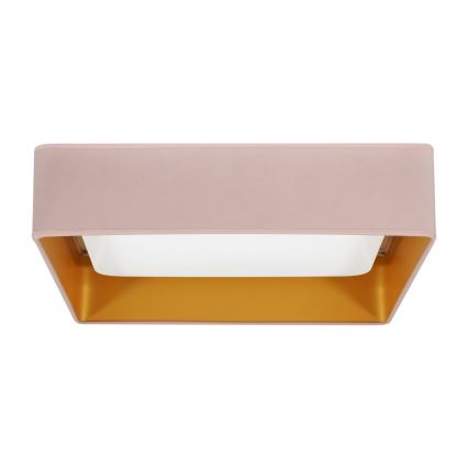 Brilagi - LED Plafondlamp VELVET SQUARE LED/24W/230V roze