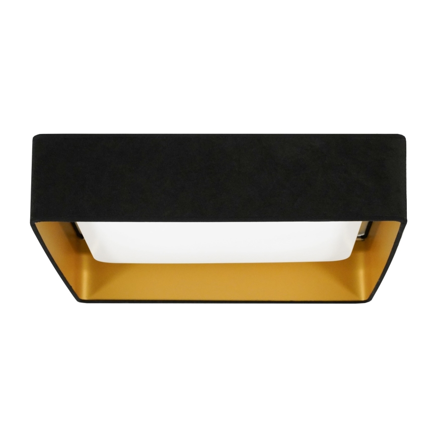 Brilagi - LED Plafondlamp VELVET SQUARE LED/24W/230V zwart