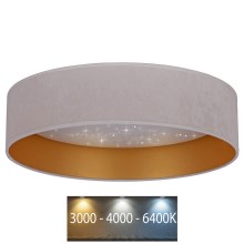 Brilagi - LED Plafondlamp VELVET STAR LED/24W/230V d. 40 cm 3000K/4000K/6400K crème/goud