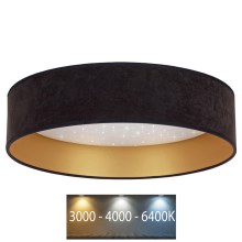 Brilagi - LED Plafondlamp VELVET STAR LED/24W/230V d. 40 cm 3000K/4000K/6400K zwart/goud