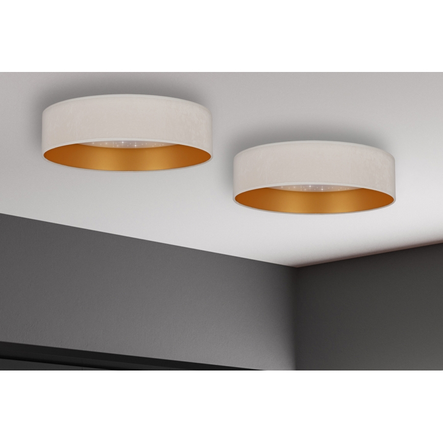 Brilagi - LED Plafondlamp VELVET STAR LED/24W/230V d. 40 cm 3000K/4000K/6400K crème/goud