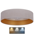 Brilagi - LED Plafondlamp VELVET STAR LED/36W/230V d. 55 cm 3000K/4000K/6400K crème/goud