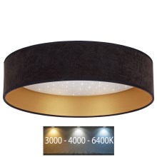 Brilagi - LED Plafondlamp VELVET STAR LED/36W/230V d. 55 cm 3000K/4000K/6400K zwart/goud